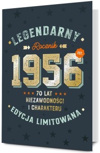 KARNET URODZINY 70