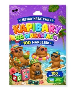 ZESTAW KREATYWNY Z NAKLEJKAMI - KAPIBARY, MULTIGRA