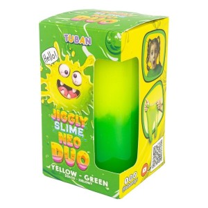 JIGGLY SLIME NEO DUO ŻÓŁTO-ZIELONY, TUBAN
