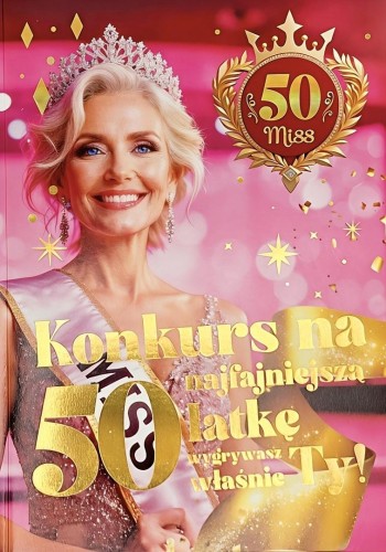 Karnet 6K z szarfą urodzinową