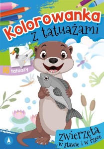 KOLOROWANKA Z TATUAŻAMI. ZWIERZĘTA W STAWIE