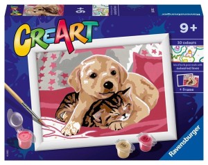 CREART DLA DZIECI: PIESEK Z KOTKIEM, RAVENSBURGER