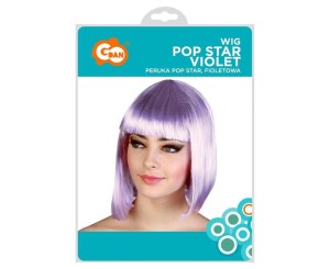 PERUKA POP STAR FIOLETOWA
