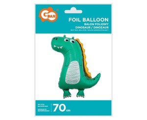 BALON FOLIOWY DINOZAUR RYSUNKOWY 70CM