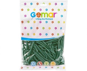 BALONY RURKI WŁOSKIE EMERALD GREEN 100SZT