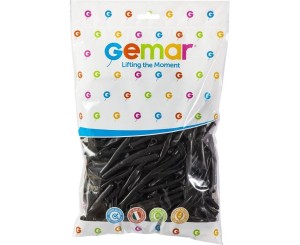 BALONY RURKI WŁOSKIE CZARNE 100SZT