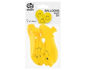 BALONY UŚMIECHY 30CM 5SZT