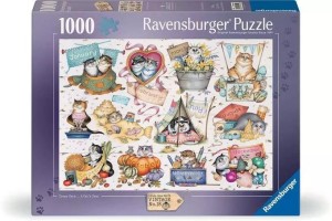 PUZZLE 1000 KALENDARZ SZALONYCH KOTÓW
