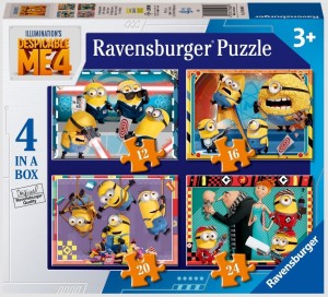 PUZZLE 2D 4W1: MINIONKI, RAVENSBURGER