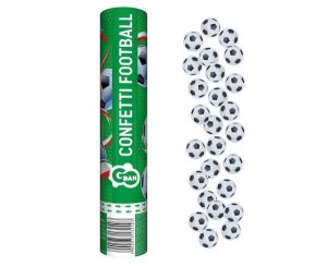 KONFETTI PNEUMATYCZNE PIŁKA NOŻNA 30CM