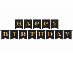 GIRLANDA PAPIEROWA HAPPY BIRTHDAY 250CM