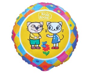 BALON FOLIOWY KICIA KOCIA I PACEK 46CM