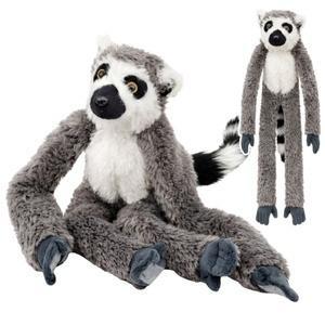 MASKOTKA LEMUR ŁAPKI Z RZEPAMI 50CM, LEANTOYS