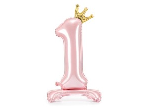 STOJĄCY BALON FOLIOWY 1 84CM JASNY RÓŻOWY