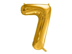 BALON FOLIOWY 7 86CM ZŁOTY