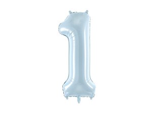 BALON FOLIOWY 1 JASNY NIEBIESKI 72CM