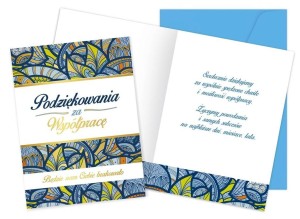 KARNET PODZIĘKOWANIE ZA WSPÓŁPRACĘ