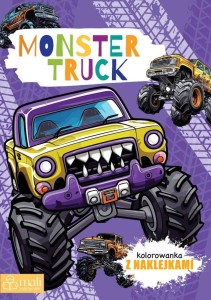 MONSTER TRUCK. KOLOROWANKA Z NAKLEJKAMI