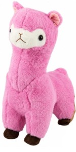 ALPAKA PLUSZOWA RÓŻOWA 38CM, LEANTOYS