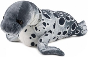 FOKA PLUSZOWA SZARA 50CM, LEANTOYS