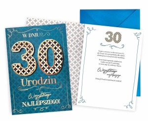 KARNET URODZINY 30