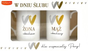 KUBEK KOMPLET ŚLUB, KUKARTKA