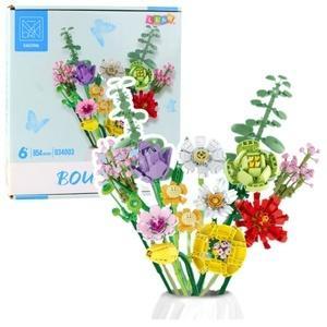 KLOCKI KONSTRUKCYJNE BUKIET KWIATÓW 854EL