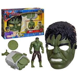 SPIDER-MAN ZESTAW HULK MASKA + PIĘŚĆ + FIGURKA