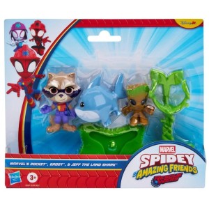 SPIDEY I SUPER KUMPLE - ROCKET, GROOT, JEFF
