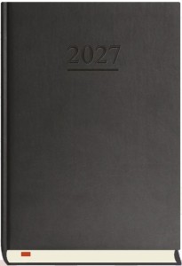 TERMINARZ 2027 A5 DZIENNY MENADŻERA CZARNY