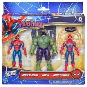 SPIDER-MAN ACTIONVERSE FIGURKI 3-PAK, HASBRO