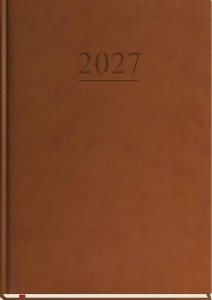 TERMINARZ 2027 B5 TYGODNIOWY KLASYCZNY BRĄZ