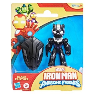 FIGURKA IRON MAN I EKIPA - CZARNA PANTERA, HASBRO
