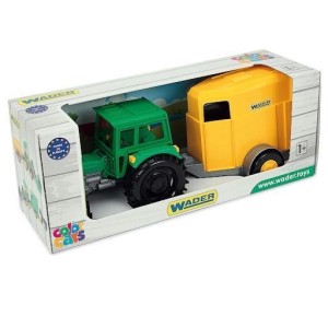 COLOR CARS TRAKTOR Z PRZYCZEPĄ NA KONIA, WADER