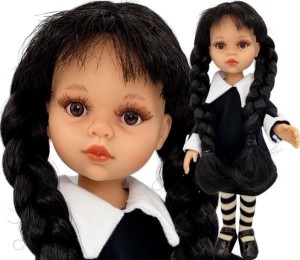 LALKA HISZPAŃSKA DŁUGIE WARKOCZE 32CM, PAOLA REINA