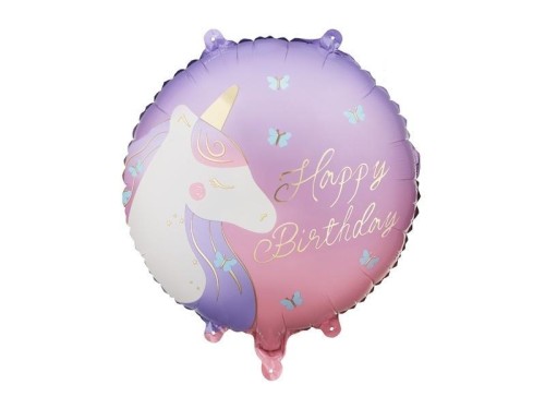 Balon foliowy pastylka Happy Birthday 35x35cm