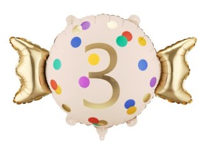 BALON FOLIOWY CUKIEREK 3 61X37CM