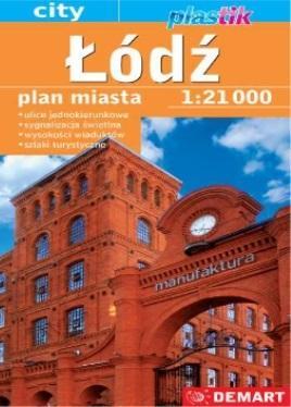 Plan miasta Łódź 1:21000, praca zbiorowa
