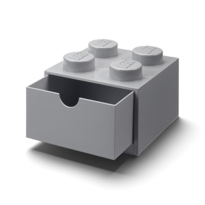 LEGO(R) POJEMNIK KLOCEK Z SZUFLADĄ CZWÓRKA J.SZARY