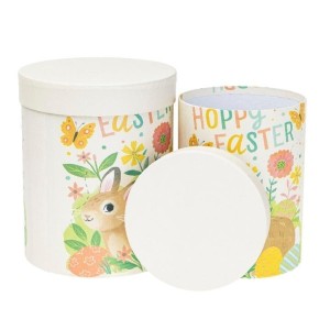 PUDEŁKO FLOWER BOX 2SZT WIELKANOC ROZETTE