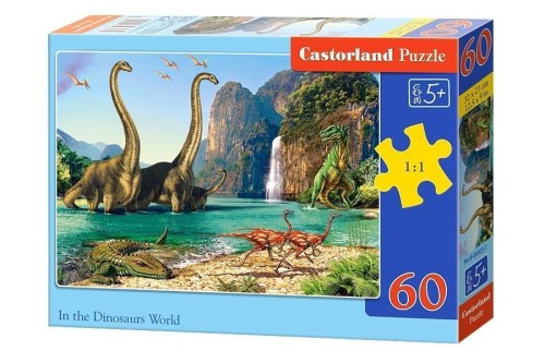 Puzzle 60 Świat Dinozaurów CASTOR, Castorland