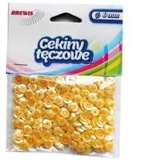 CEKINY TĘCZOWE T 120 ŻÓŁTY