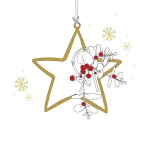 KARNET SWAROVSKI KWADRAT CL3211 ŚWIĘTA GWIAZDA