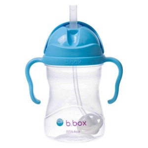 BIDON ZE SŁOMKĄ BORÓWKOWY 240ML, B.BOX FOR KIDS