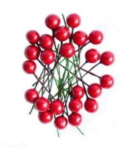 OWOCE OSTROKRZEWU BIAŁE CZERWONE 1,2CM 24SZT