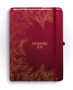 KALENDARZ 2027 BOTANICAL B5 DZIENNY RUBIN