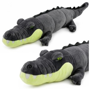 MASKOTKA KROKODYL SZARY 100CM, LEANTOYS