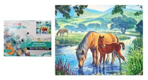 MALOWANIE PO NUMERACH - KONIE 41X31CM, SWEDE