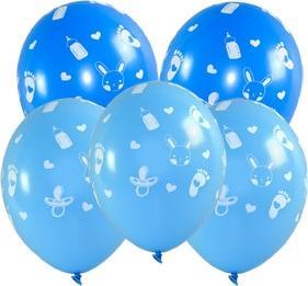 BALONY BABY SHOWER CHŁOPIEC 5SZT