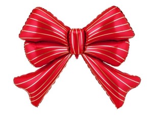 BALON FOLIOWY KOKARDA XXL CZERWONA 139X111CM